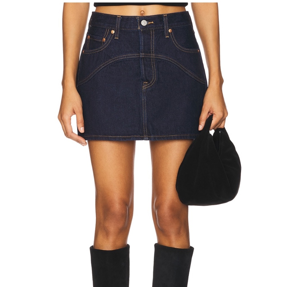 Levi's Dark Blue Mini Skirt